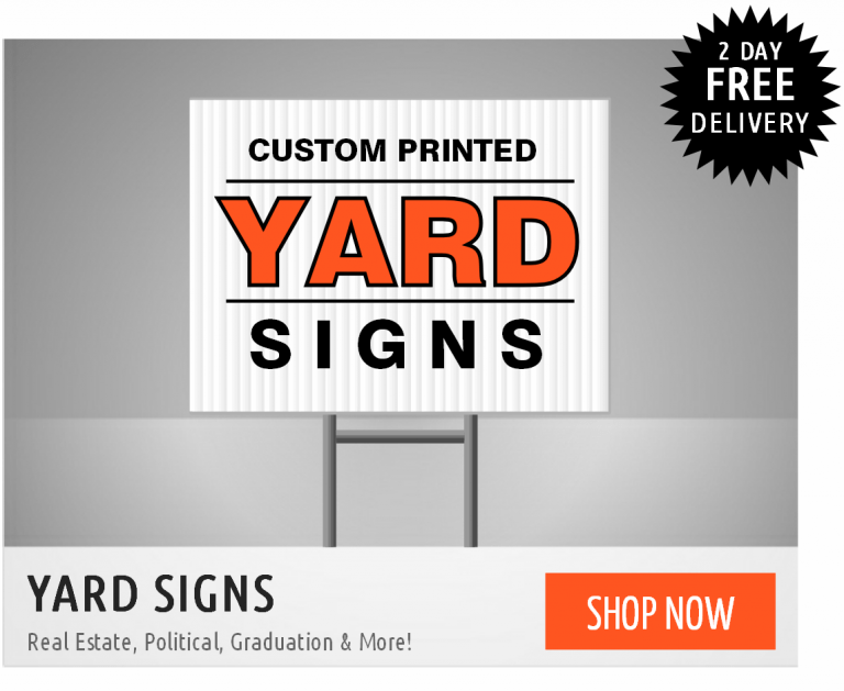 USA-Signs.com Corrugated Plastic Yard Signs Free Overnight Shipping in the USA 